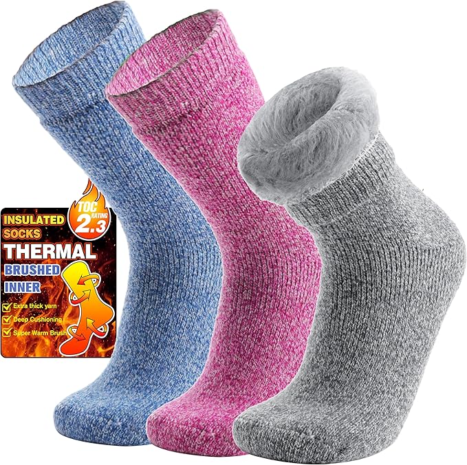 Welwoos Heated Thermal Socks for Women & Men